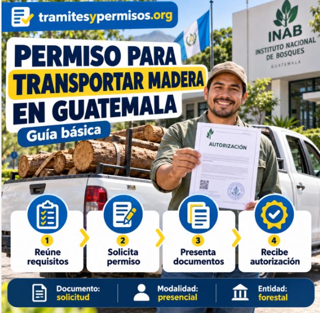 Permiso para transportar madera en Guatemala