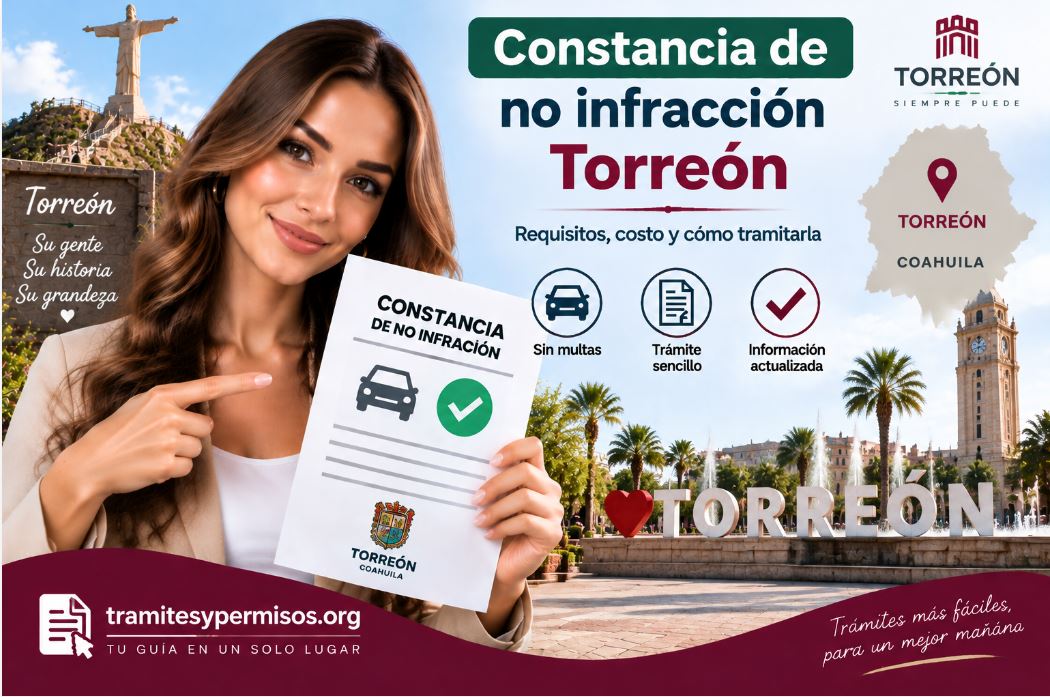 Constancia de no infracción Torreón 2026