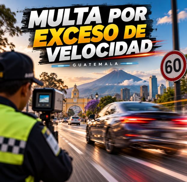 Multa por exceso de velocidad en Guatemala 2026