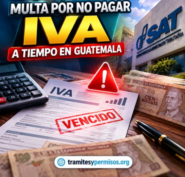 Multa por no pagar IVA a tiempo en Guatemala 2026