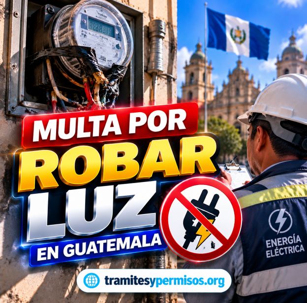 Multa por robar luz en Guatemala 2026