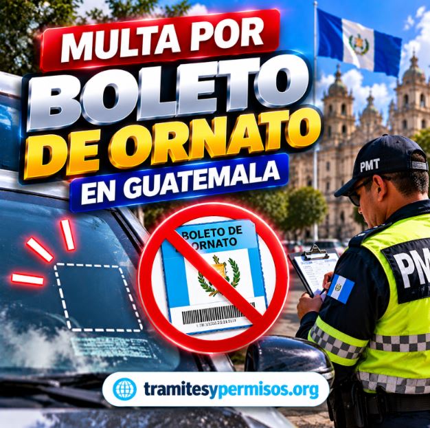 Multa boleto de ornato Guatemala 2026