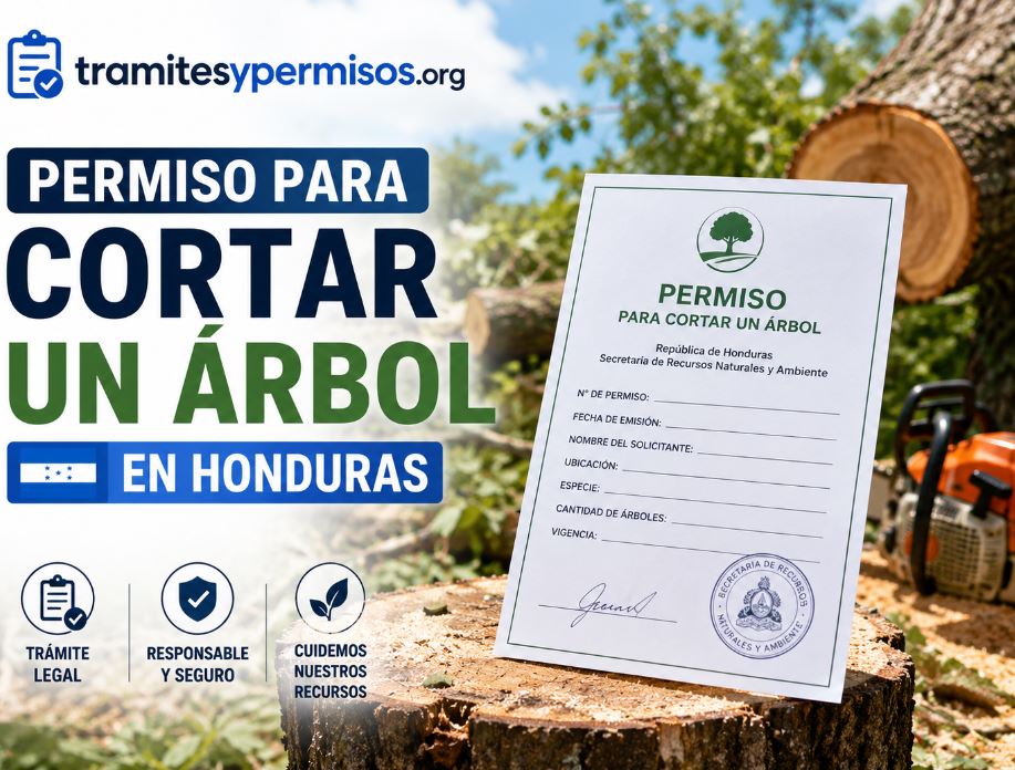 Permiso para cortar un árbol en Honduras 2026