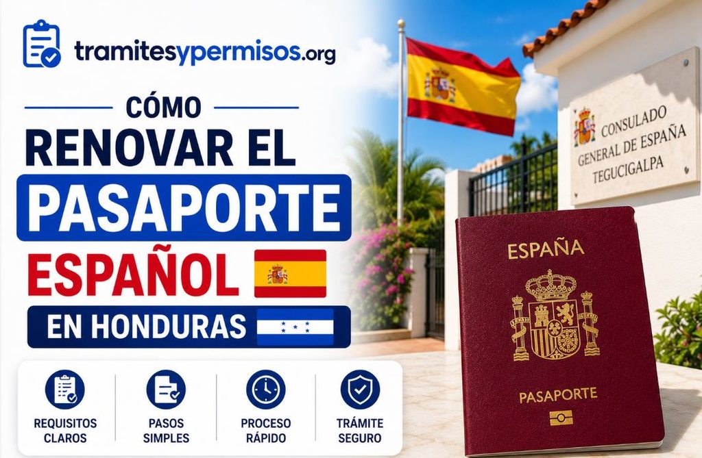 Cómo renovar el pasaporte español en Honduras 2026