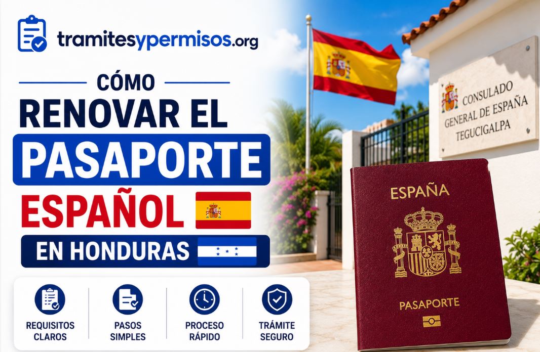 Cómo renovar el pasaporte español en Honduras 2026