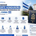 Cómo renovar pasaporte hondureño en la Embajada de Honduras en Beijing 2026: requisitos, pasos y costos