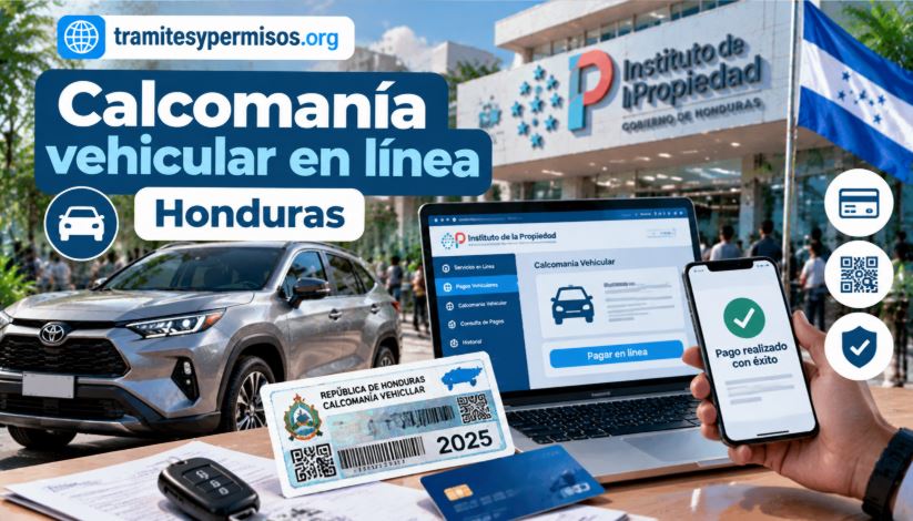 Cómo pagar la calcomanía vehicular en línea en Honduras 2026