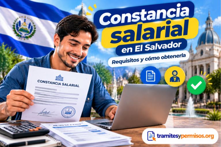 Constancia salarial en El Salvador 2026