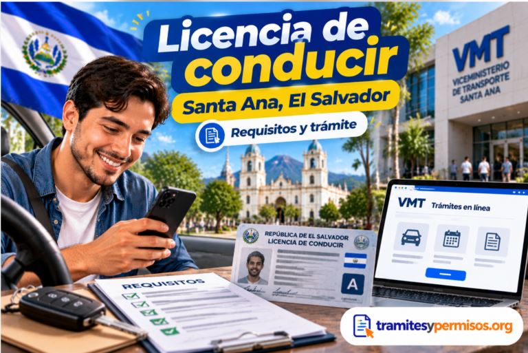 Licencia de conducir en Santa Ana, El Salvador 2026