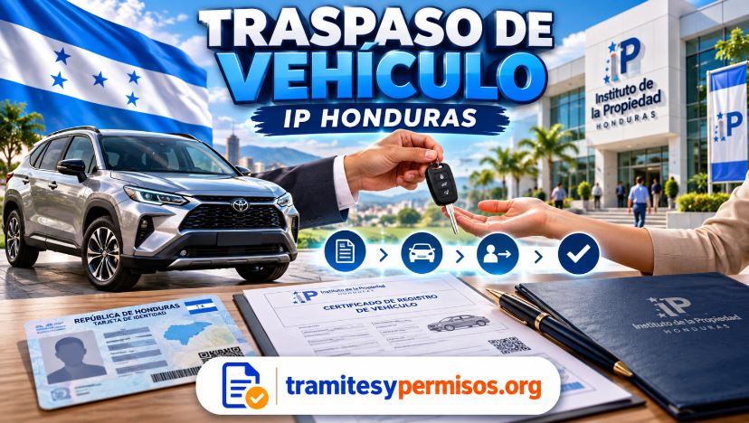 Traspaso de vehículo IP Honduras 2026